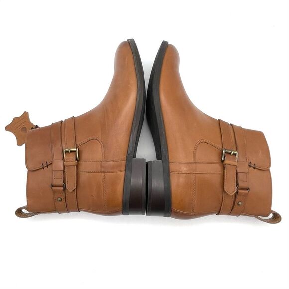NWT Clarks Artisan Pita Austin Booties in Dark Tan Leather Women’s Size 8 NEW - Picture 10 of 15